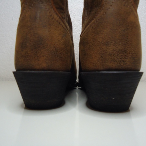 ARIAT Square Toe Brown Cowboy Boots - Size 8.5 - Picture 7 of 12